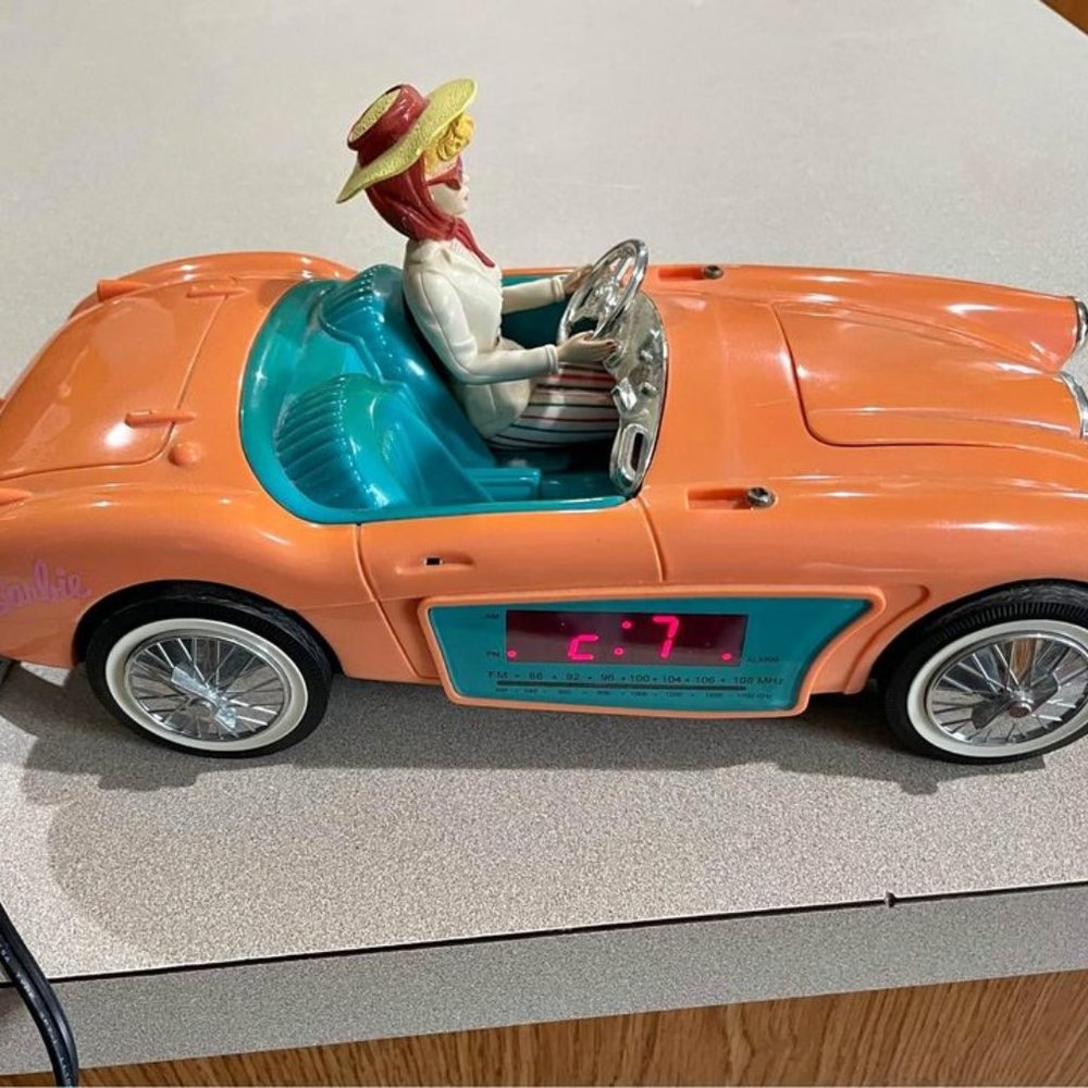 Barbie Austin Healey Convertible Clock Radio